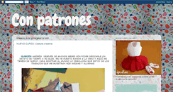 Desktop Screenshot of conpatrones.blogspot.com
