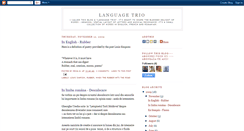 Desktop Screenshot of languagetrio.blogspot.com