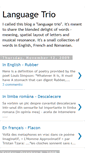 Mobile Screenshot of languagetrio.blogspot.com