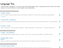Tablet Screenshot of languagetrio.blogspot.com