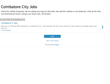 Tablet Screenshot of coimbatorecityjobs.blogspot.com