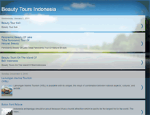 Tablet Screenshot of beautytoursindonesia.blogspot.com