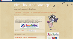 Desktop Screenshot of fivethousandfootsteps.blogspot.com