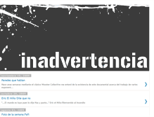 Tablet Screenshot of inadvertencia.blogspot.com