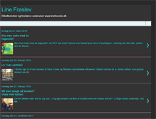 Tablet Screenshot of linefroeslev.blogspot.com