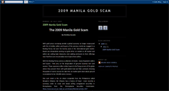 Desktop Screenshot of manilagoldscam.blogspot.com