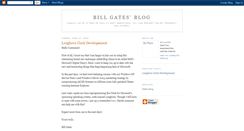 Desktop Screenshot of billgatesblog.blogspot.com
