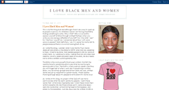 Desktop Screenshot of iloveblackmenandblackwomen.blogspot.com