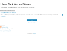 Tablet Screenshot of iloveblackmenandblackwomen.blogspot.com