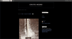 Desktop Screenshot of elcristonegro.blogspot.com