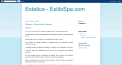 Desktop Screenshot of estetica-estilospa.blogspot.com