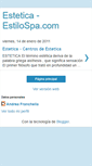 Mobile Screenshot of estetica-estilospa.blogspot.com