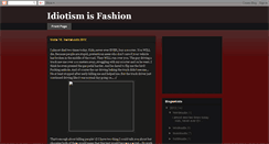 Desktop Screenshot of idiotismisfashion.blogspot.com