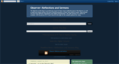 Desktop Screenshot of observerreflection.blogspot.com