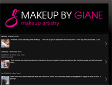 Tablet Screenshot of makeupbygiane.blogspot.com