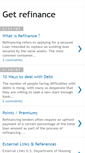 Mobile Screenshot of getrefinance.blogspot.com