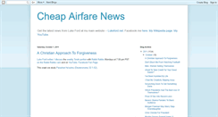 Desktop Screenshot of cheapairfarenews.blogspot.com