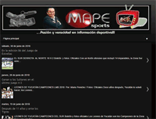 Tablet Screenshot of mapesports.blogspot.com