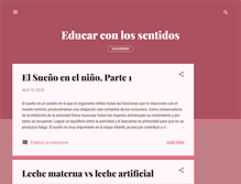 Tablet Screenshot of educarconlossentidos.blogspot.com