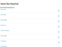 Tablet Screenshot of metalbatbaseball.blogspot.com