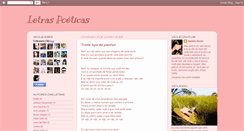 Desktop Screenshot of poeticasletras.blogspot.com