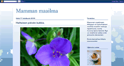 Desktop Screenshot of mammanmaailma.blogspot.com