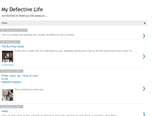 Tablet Screenshot of mysecretanddefectivelife.blogspot.com