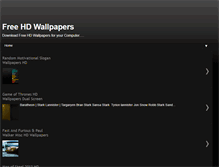 Tablet Screenshot of hdwallpapers4free.blogspot.com