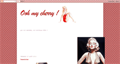 Desktop Screenshot of oohmycherry.blogspot.com