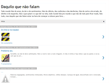 Tablet Screenshot of daquiloquenaofalam.blogspot.com