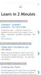 Mobile Screenshot of learnin2minutes.blogspot.com