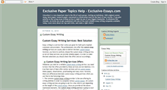 Desktop Screenshot of exclusive-essays.blogspot.com