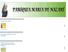 Tablet Screenshot of paroquiamariadenazare.blogspot.com
