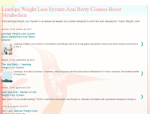 Tablet Screenshot of leanspa-supplement.blogspot.com