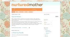 Desktop Screenshot of nurturedmother.blogspot.com