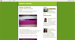 Desktop Screenshot of kobiece-wariacje.blogspot.com