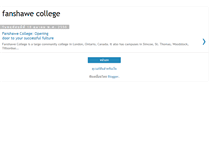 Tablet Screenshot of fanshawecollege.blogspot.com