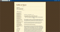Desktop Screenshot of kafkainspace.blogspot.com