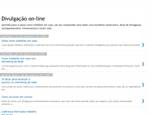 Tablet Screenshot of divulgacaonainternet.blogspot.com