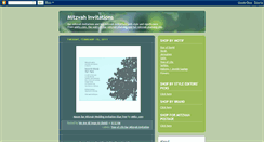 Desktop Screenshot of mitzvahinvitations.blogspot.com