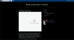 Desktop Screenshot of mindovermattcrews.blogspot.com