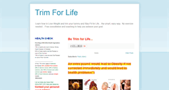 Desktop Screenshot of fitntrimforlife.blogspot.com