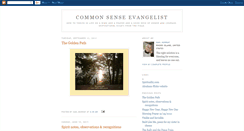 Desktop Screenshot of commonsenseevangelist.blogspot.com