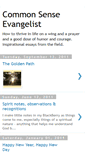 Mobile Screenshot of commonsenseevangelist.blogspot.com