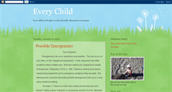 Desktop Screenshot of everychild.blogspot.com