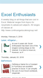 Mobile Screenshot of excelenthusiasts.blogspot.com