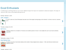 Tablet Screenshot of excelenthusiasts.blogspot.com