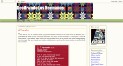 Desktop Screenshot of decifrandoloshermanos.blogspot.com