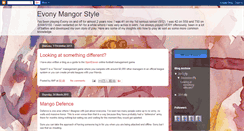 Desktop Screenshot of mango-evony.blogspot.com