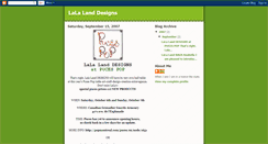 Desktop Screenshot of laladesigns.blogspot.com